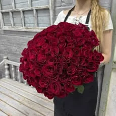 101 роза Кения 40 см